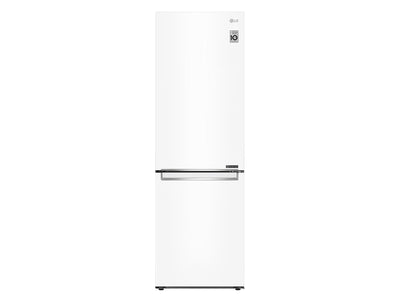 LG White 24" Counter Depth Bottom Freezer Refrigerator with DoorCooling+ (12 Cu. Ft.) - LBNC12231W