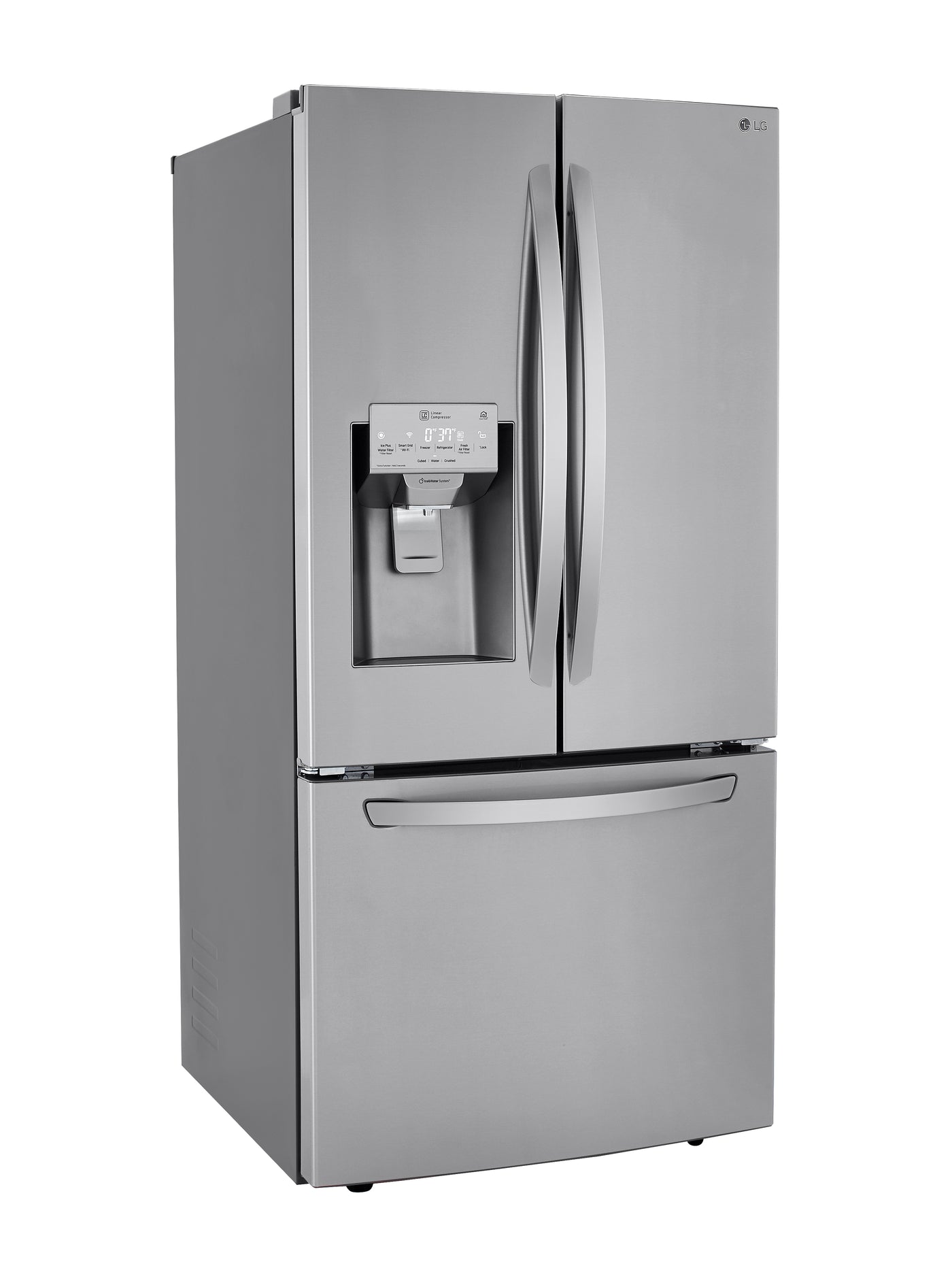 LG Smudge-Resistant Stainless Steel 33" French Door Refrigerator with ThinQ® Technology (24.5 Cu.Ft) LRFXS2503S