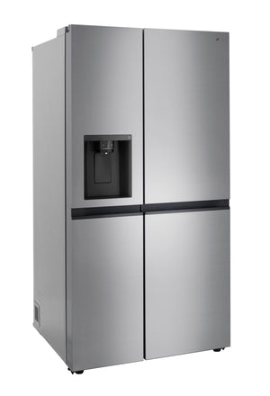 LG Platinum Silver 36" Side by Side Refrigerator with Smooth Touch Dispenser (27 Cu.Ft) - LRSXS2706V