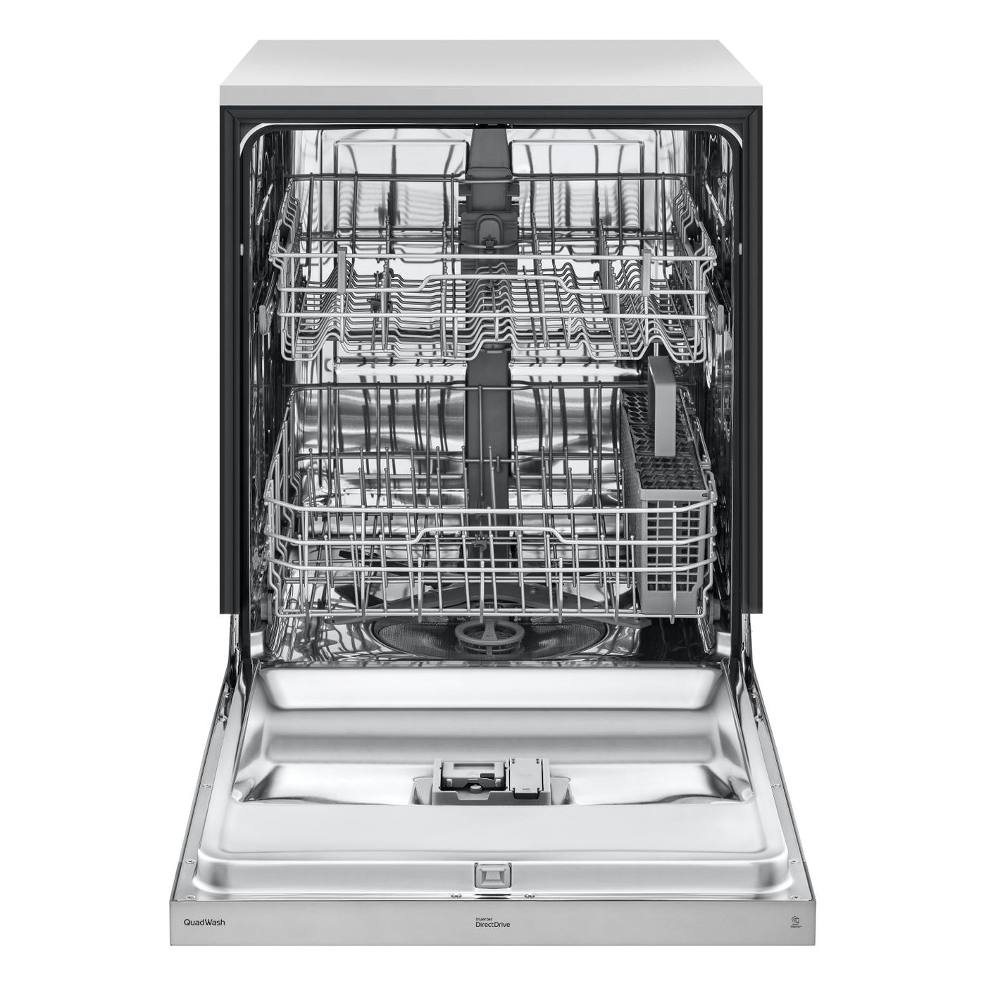 LG Stainless Steel Built-In Front Control Dishwasher with QuadWash® and EasyRack® Plus - LDFN3432T