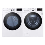 LG White Front-Load Washer (5.2 cu. ft.) & Electric Dryer (7.4 cu. ft.) - WM3600HWA/DLE3600W