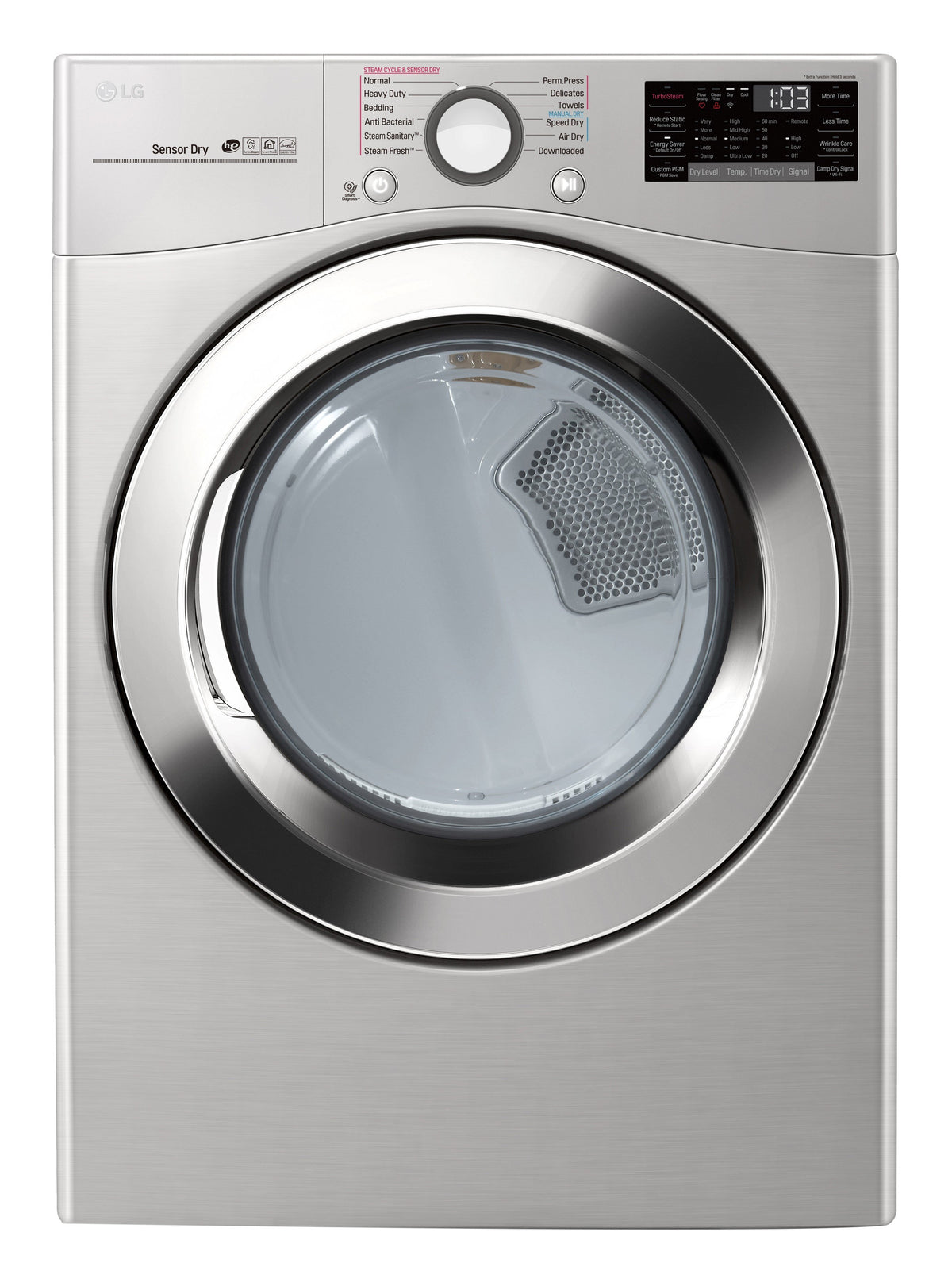 LG Appliances Graphite Steel Steam Dryer (7.4 Cu. Ft.) - DLEX3700V