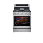 LG Smudge Resistant Stainless Steel True Convection InstaView™ Gas Range with Air Fry and Wi-Fi Enabled (5.8 Cu.Ft) - LRGL5825F