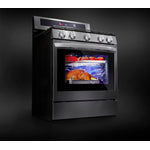 LG Smudge Resistant Stainless Steel True Convection InstaView™ Gas Range with Air Fry and Wi-Fi Enabled (5.8 Cu.Ft) - LRGL5825F