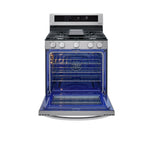 LG Smudge Resistant Stainless Steel True Convection InstaView™ Gas Range with Air Fry and Wi-Fi Enabled (5.8 Cu.Ft) - LRGL5825F