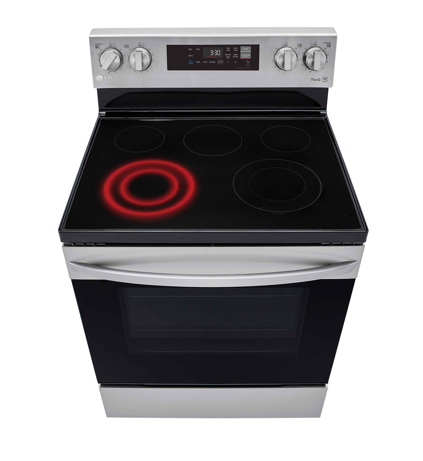 LG Stainless Steel 6.3 cu ft. Electric ThinQ® Range with EasyClean -LREL6321S