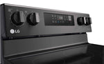 LG Black Stainless Steel 6.3 cu ft. Electric ThinQ® Range with Air Fry and Fan Convection- LREL6323D