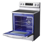 LG Stainless Steel 6.3 cu ft. Electric ThinQ® Range with Air Fry and Fan Convection -LREL6323S