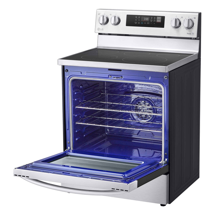 LG Stainless Steel 6.3 cu ft. Electric ThinQ® Range with Air Fry and