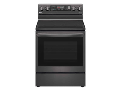 LG Black Stainless Steel 6.3 cu ft. Electric ThinQ® InstaView™ Range with Air Fry and True Convection- LREL6325D