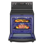 LG Black Stainless Steel 6.3 cu ft. Electric ThinQ® InstaView™ Range with Air Fry and True Convection- LREL6325D