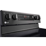 LG Black Stainless Steel 6.3 cu ft. Electric ThinQ® InstaView™ Range with Air Fry and True Convection- LREL6325D