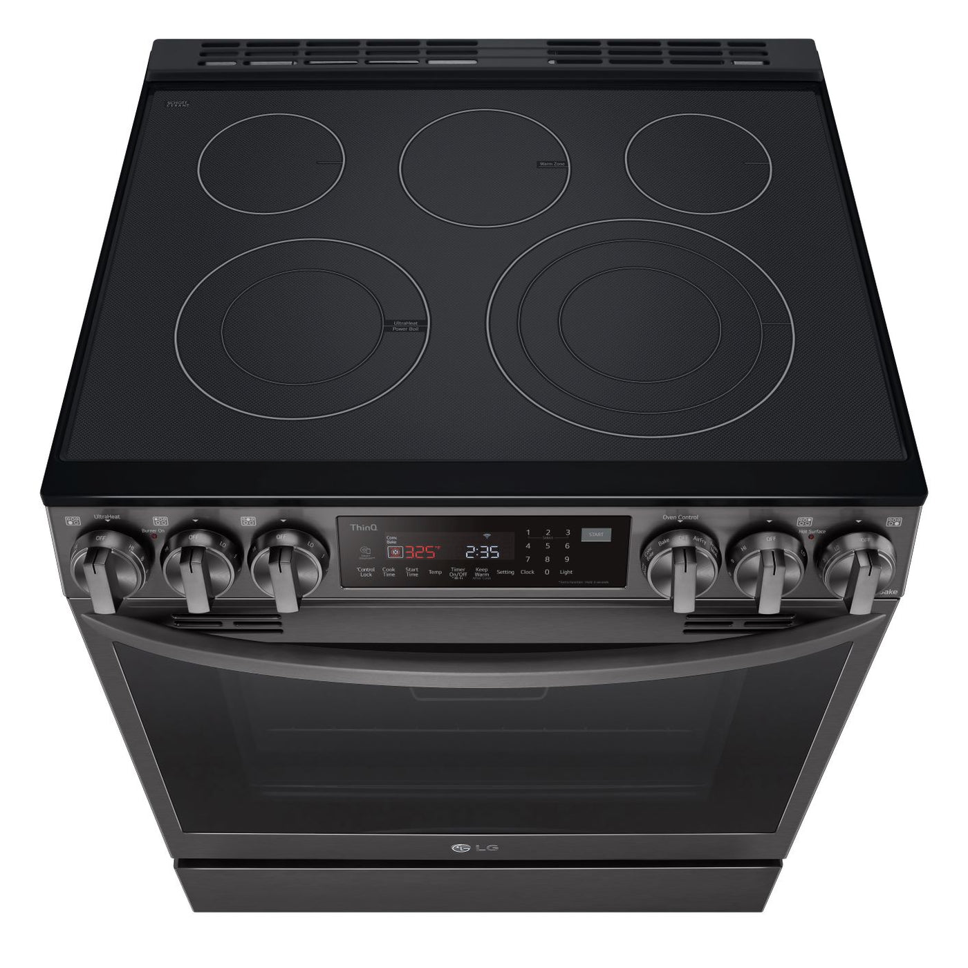 LG Black Stainless Steel Smart Wi-Fi Enabled ProBake Convection® InstaView™ Electric Slide-in Range with AirFry (6.3 Cu.Ft) - LSEL6335D