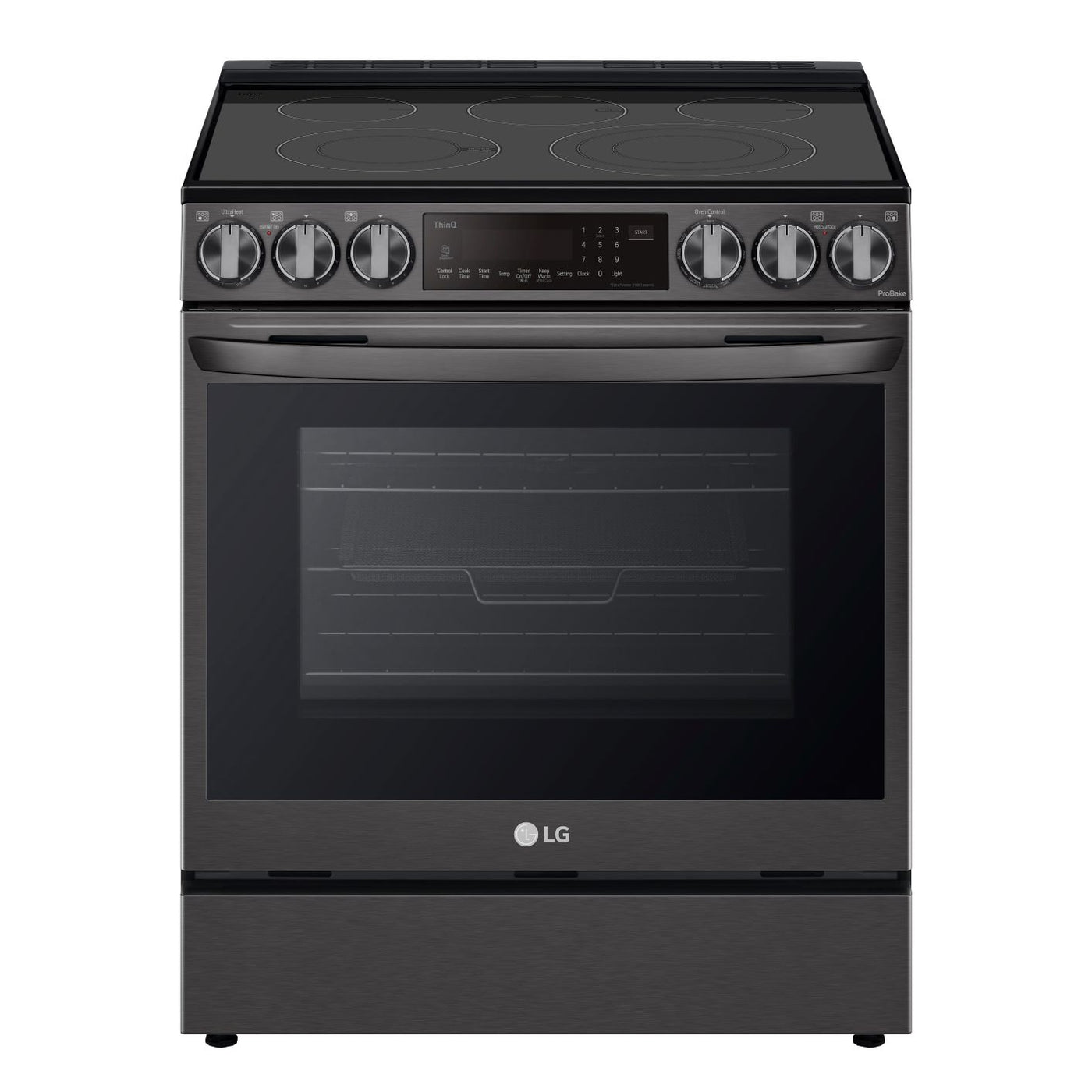 LG Black Stainless Steel Smart Wi-Fi Enabled ProBake Convection® InstaView™ Electric Slide-in Range with AirFry (6.3 Cu.Ft) - LSEL6335D