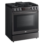 LG Black Stainless Steel Smart Wi-Fi Enabled ProBake Convection® InstaView™ Gas Slide-in Range with AirFry (6.3 Cu.Ft) - LSGL6335D