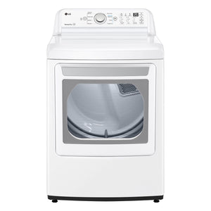 LG White Electric Dryer with Sensor Dry (7.3 Cu. Ft.) - DLE7150W