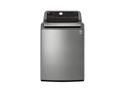 LG Graphite Steel Mega Capacity Smart WiFi Enabled Top Load Washer with Agitator and TurboWash3D™ Technology (5.6 Cu.Ft) - WT7305CV