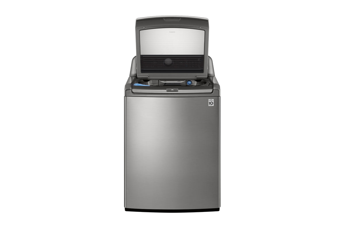 LG Graphite Steel Mega Capacity Smart WiFi Enabled Top Load Washer with Agitator and TurboWash3D™ Technology (5.6 Cu.Ft) - WT7305CV