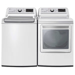 LG White Top-Load Washer (5.6 cu. ft.) & Electric Dryer (7.3 cu. ft.) - WT7305CW/DLEX7250W