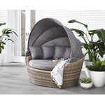 Jonathan Outdoor Patio Daybed - Smokey Grey