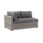 Caribe 2-Piece Outdoor Sectional and Ottoman - Grey