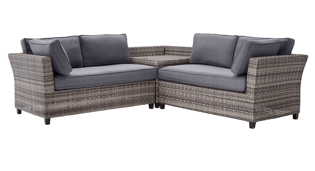 Omnibus 3-Piece Outdoor Sectional - Grey