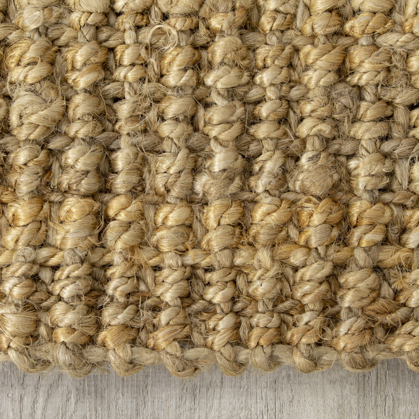 Jute 2'8" X 4'11" Chunky Boucle Rug - Beige Area Rug