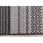 Jango 5'3" X 7'4" Indoor/Outdoor Tribal Rug - Grey Black Area Rug