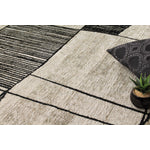 Ollie 7'10" X 10'10" Abstract Pen Drawing Rug - Grey  Area Rug
