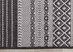 Jango Indoor/Outdoor Tribal Area Rug - 8' X 11' - Grey/Black