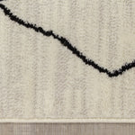 Meridian 5'3" X 7'7" Pen-drawn Trellis Lines Rug - Cream Area Rug