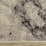 Mirza 5'3" X 7'7" Marble Profile Rug - Cream Grey Area Rug