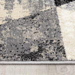 Siecle 2'8" X 4'11" Triangle Shapes Rug - Cream Beige Area Rug