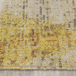 Zara 7'10" X 10'6" Indoor/Outdoor Superimposed Triangles Rug - Black Yellow  Area Rug