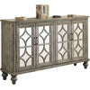 Klisa Console Table with Four Doors - Weathered Grey