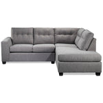 Estelle 2-Piece Sectional with Right-Facing Chaise - Grey