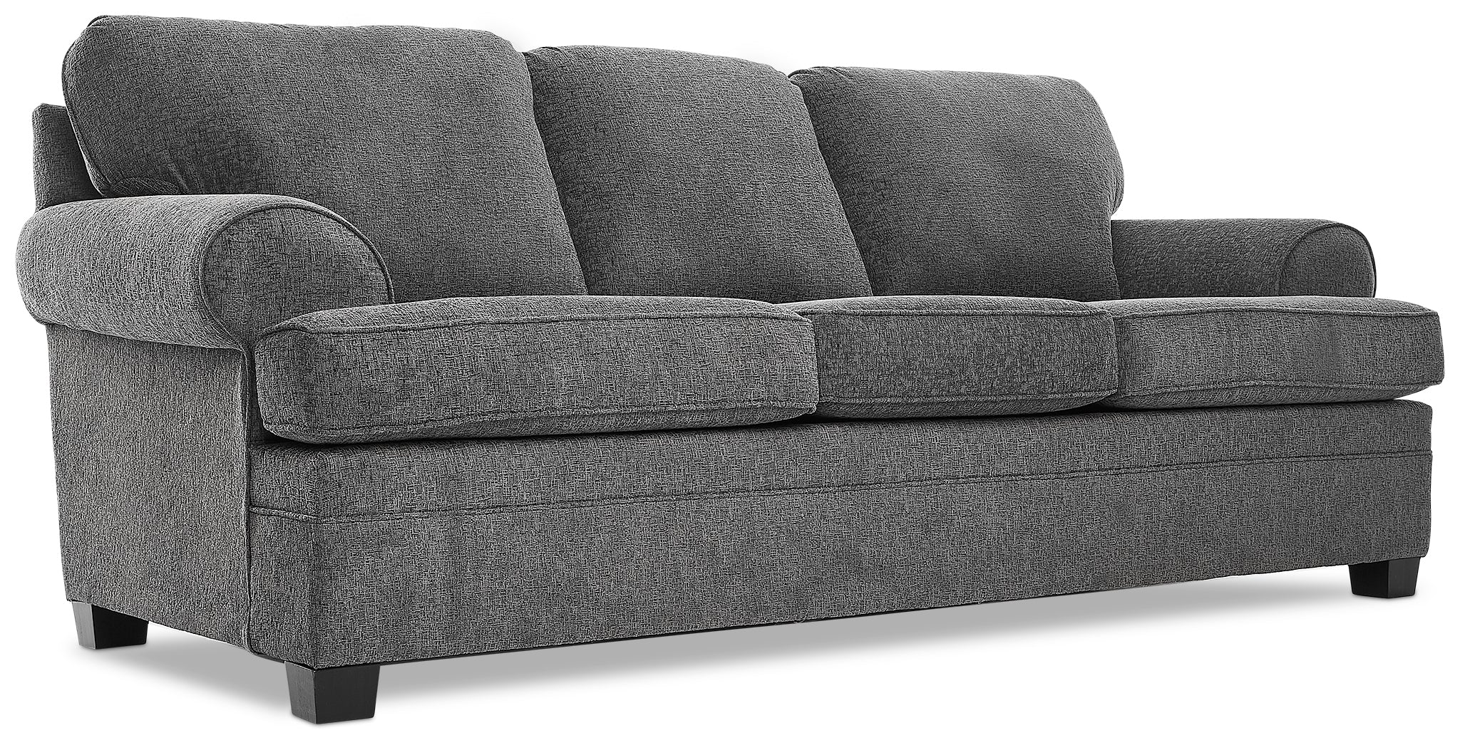 Calliope Sofa and Loveseat Set - Smoke