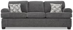 Calliope Sofa and Loveseat Set - Smoke