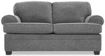 Calliope Sofa and Loveseat Set - Smoke