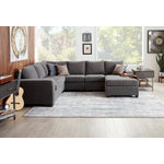 Danielle 3-Piece Sectional with Right-Facing Corner Wedge - Grey