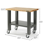 Gladiator Hammered Granite 3' Wide Mobile Workstation - GAMW36HWEG