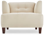 Messina Sofa and Chair Set - Ivory