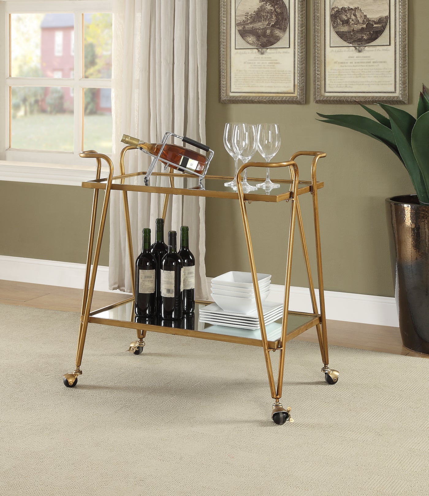 Ellie Bar Cart - Gold