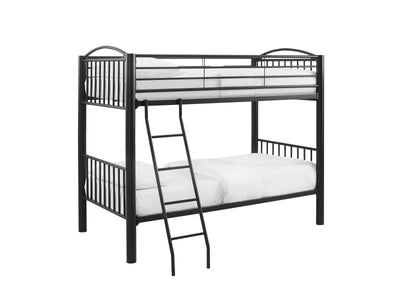 Dylan Twin Bunk Bed - Black Matte