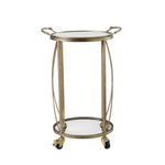 Jami Round Bar Cart - Gold