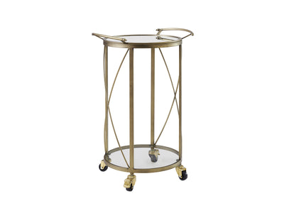 Jami Round Bar Cart - Gold