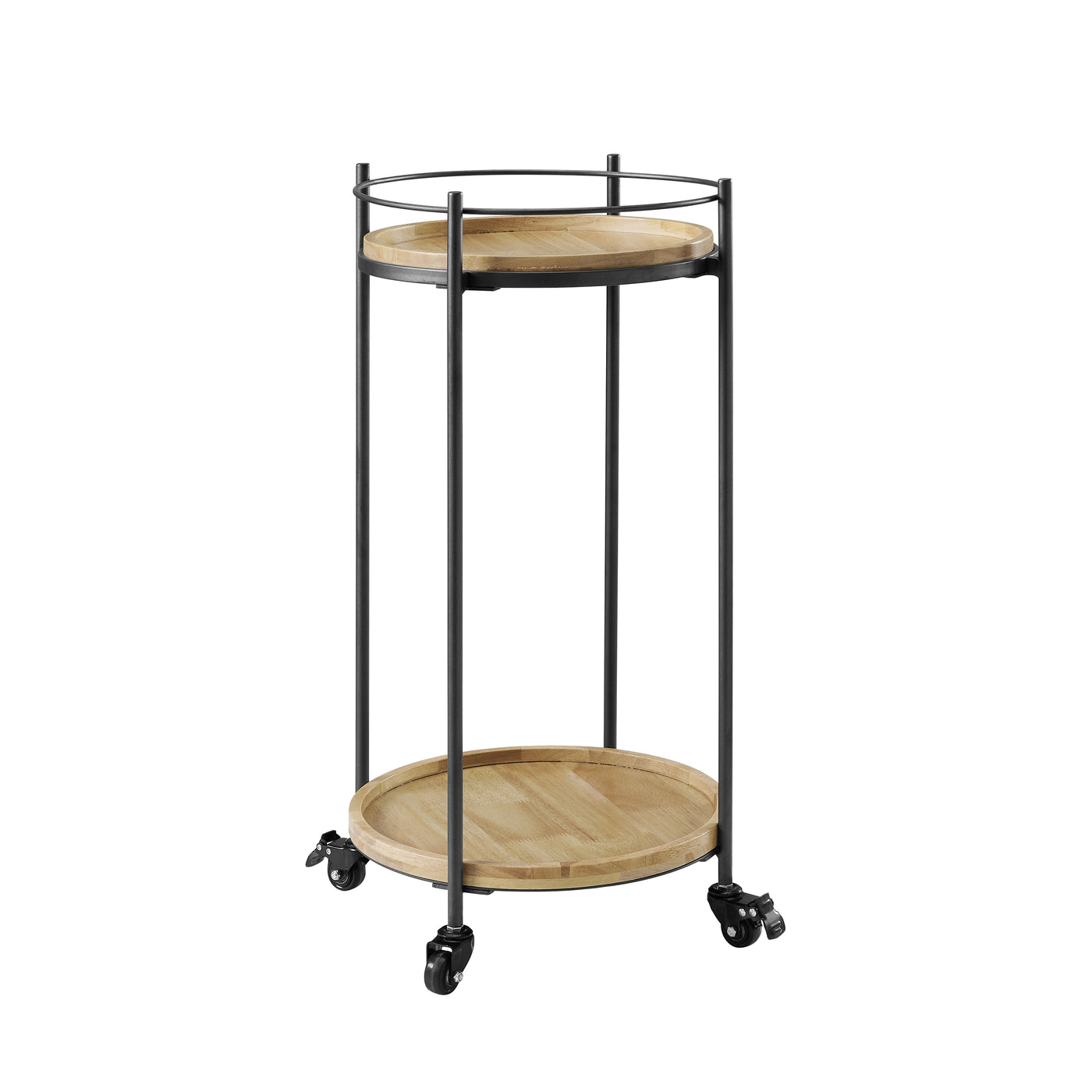 Eliya Round Bar Cart - Black