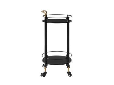 Emmie Round Bar Cart - Black