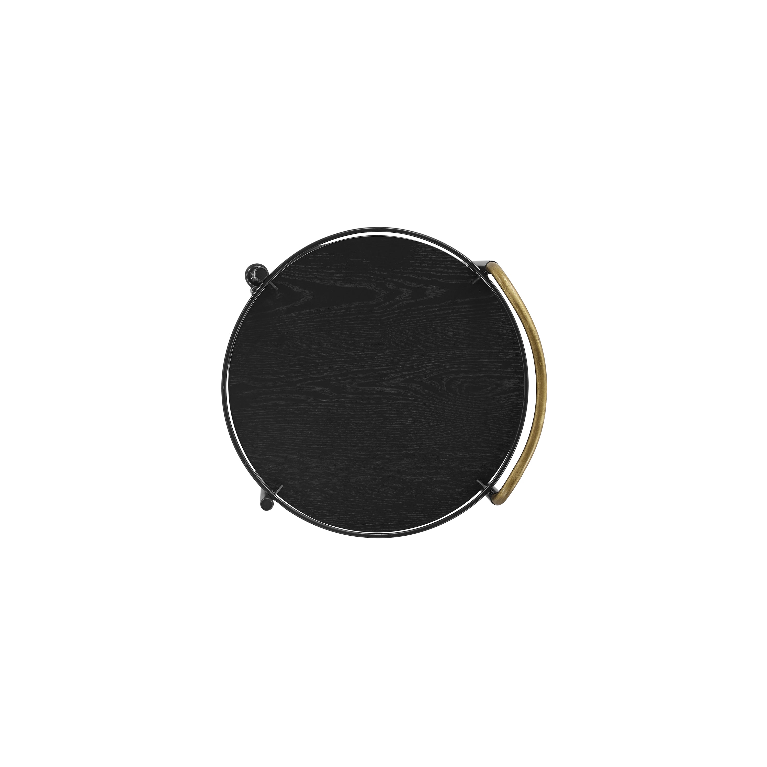 Emmie Round Bar Cart - Black