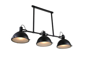 Strum 3 Light Island Lighting - Black
